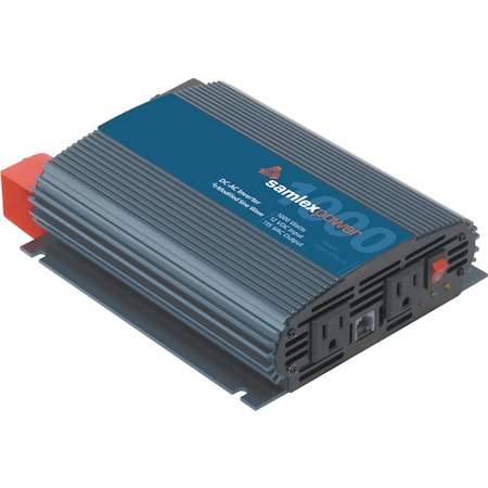 Samlex America Power Inverter, Modified Sine Wave, 6,000 W Peak, 3,000 W Continuous, 3 Outlets SAM-3000-12